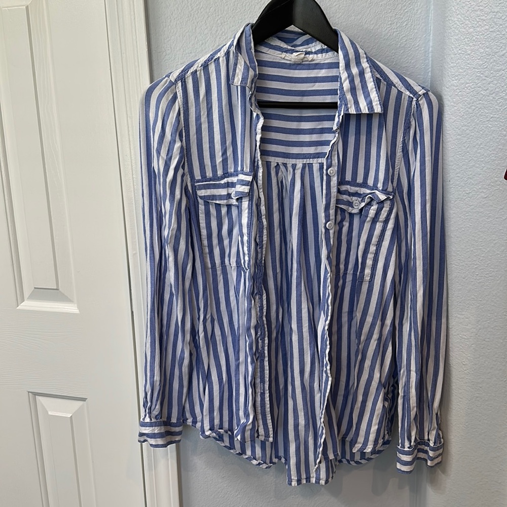 Arielle Crinkle Stripe Shirt